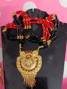 Designer Gold Plated Mangalsutra Set 4  ka