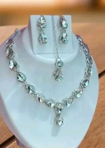 Sparkling Crystal Necklace & Earrings Set