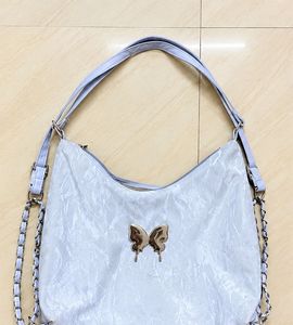 Chic Light Blue Butterfly Handbag