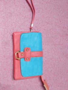 Pink & Teal Wristlet Wallet