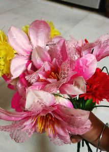 Fruit Basket And Flower Combo