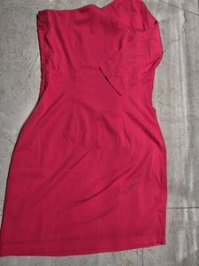 Dressberry Chic One-Shoulder Pink Dress