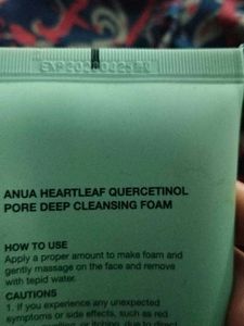 Anua Heartleaf + BHA Cleansing Foam