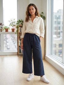 Comfortable Wide-Leg grey Palazzo