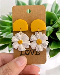 Set of 2 Handmade Floral Earrings
