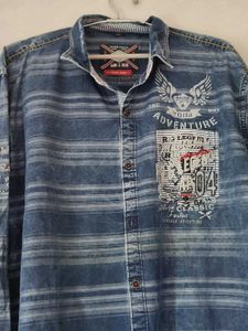 Mens Stylish Blue Denim Shirt xl size 40-42 cms