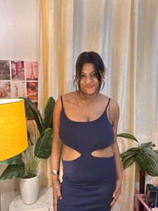 Navy Cutout Mini Dress