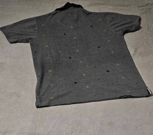 Men's Grey Polo T-shirt