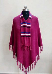 Vintage Style Tassel Poncho