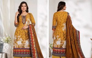 Vibrant Floral Print Kurta Set with Dupatta