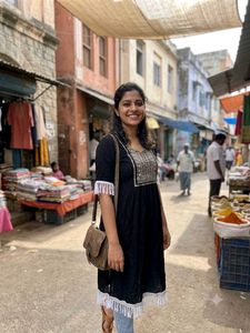 Chic Black Kurti with Tassels