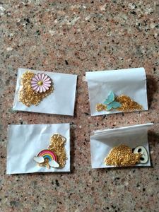 Cute Pendant Necklace Set (4 Pcs) - New