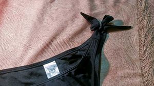 Classic Black Tie-Side Bikini Bottom