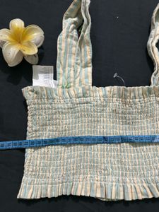 Chic Smocked &amp; Crochet Top