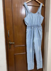 Light Wash Denim Jumpsuit