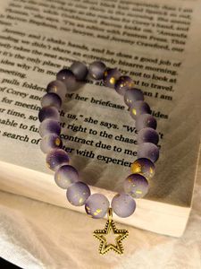 Purple Star Charm Bracelet