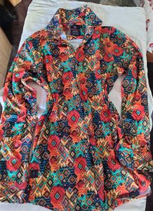 Boho Print Long Sleeve Shirt