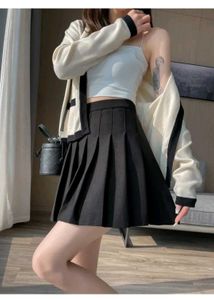 URBANIC Pleated Black Mini Skirt