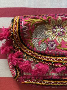 Bohemian Embroidered Clutch Bag