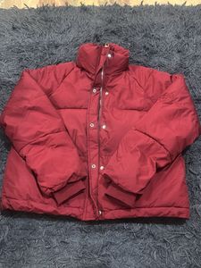 Burgundy Puffer Jacket