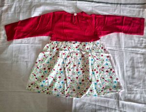 Cute Floral Print Baby Dress