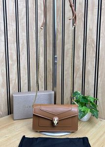 Bvlgari Brown Leather Shoulder Bag