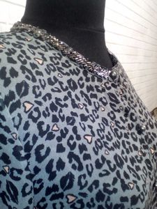 Branded Sequin Collar Tops