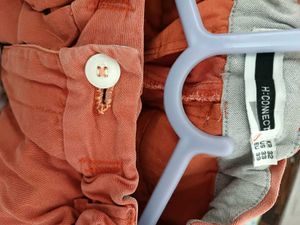Orange Cropped Pants