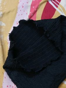 Chic Smocked Square Neck Crop Top