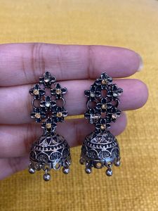 Elegant Floral Jhumka Earrings