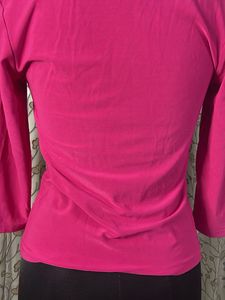 Vibrant Pink 3/4 Sleeve Top