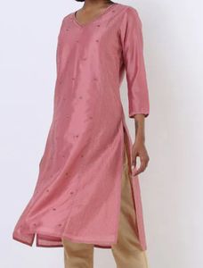 Project Eve - Elegant Pink Embroidered Kurti