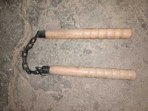 Wooden Chain Nunchucks &amp; foldable rod