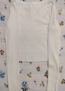 Ribbed long sleeve H&m top