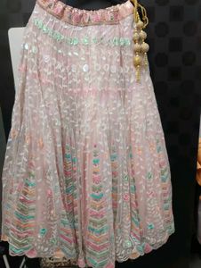 Stunning Pink Embroidered Lehenga Choli
