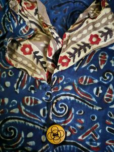 Blue Paisley Print Kurta