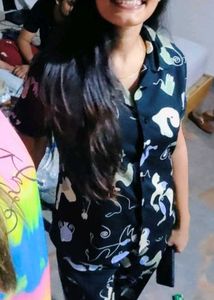 Cute Abstract Print night suit