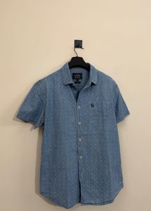 Men's Hazzys Blue Slim Fit Shirt