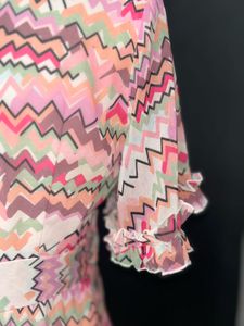 Chic Geometric Print Midi Dress