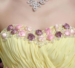Floral Strapless Ballgown/attached Sleeves