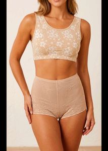 Lace Trim Shapewear Set