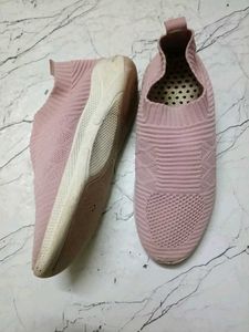 Pink Slip-On Shoes