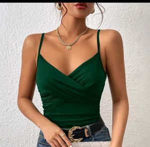 Chic Emerald Green Cami Top