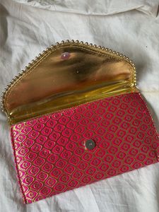 Embroidered Clutch Purse