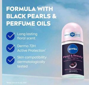 Pack of 4 - Full size Nivea Pearl &amp; Beauty Deodora