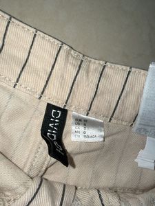 Striped Wide-Leg Cargo Pants