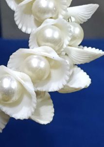 Seashell Pearl Hoop Earrings with free gift 🎁