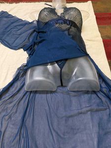 Blue Lace Nightgown