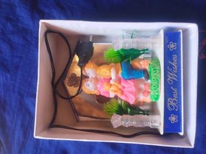 Romantic Couple Showpiece with Lights &amp; flower tiy