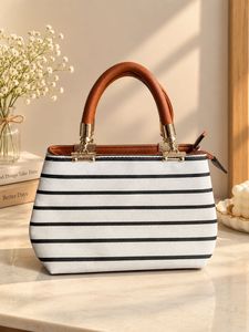 Chic Striped Handbag